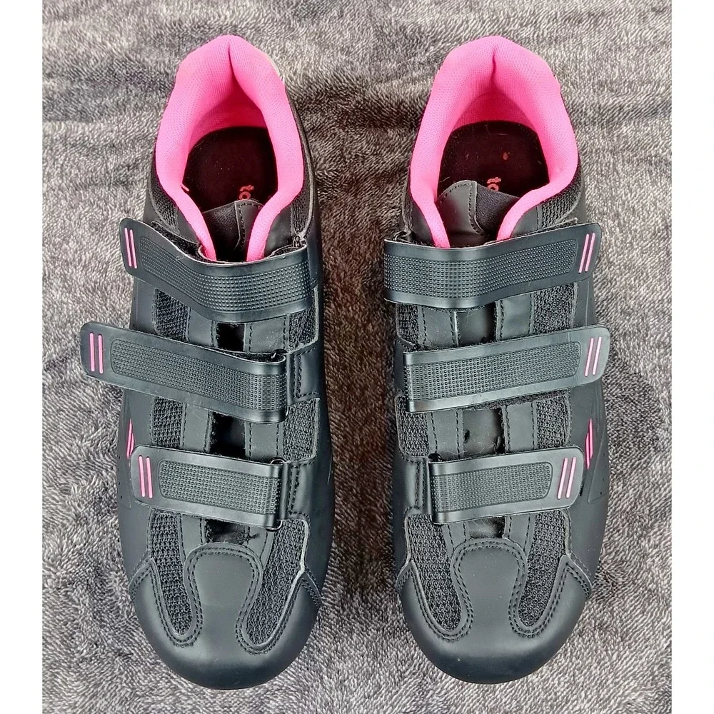 Tommaso Women's Cycling Shoes Pisa 100 Black & Pink‎ Size 10